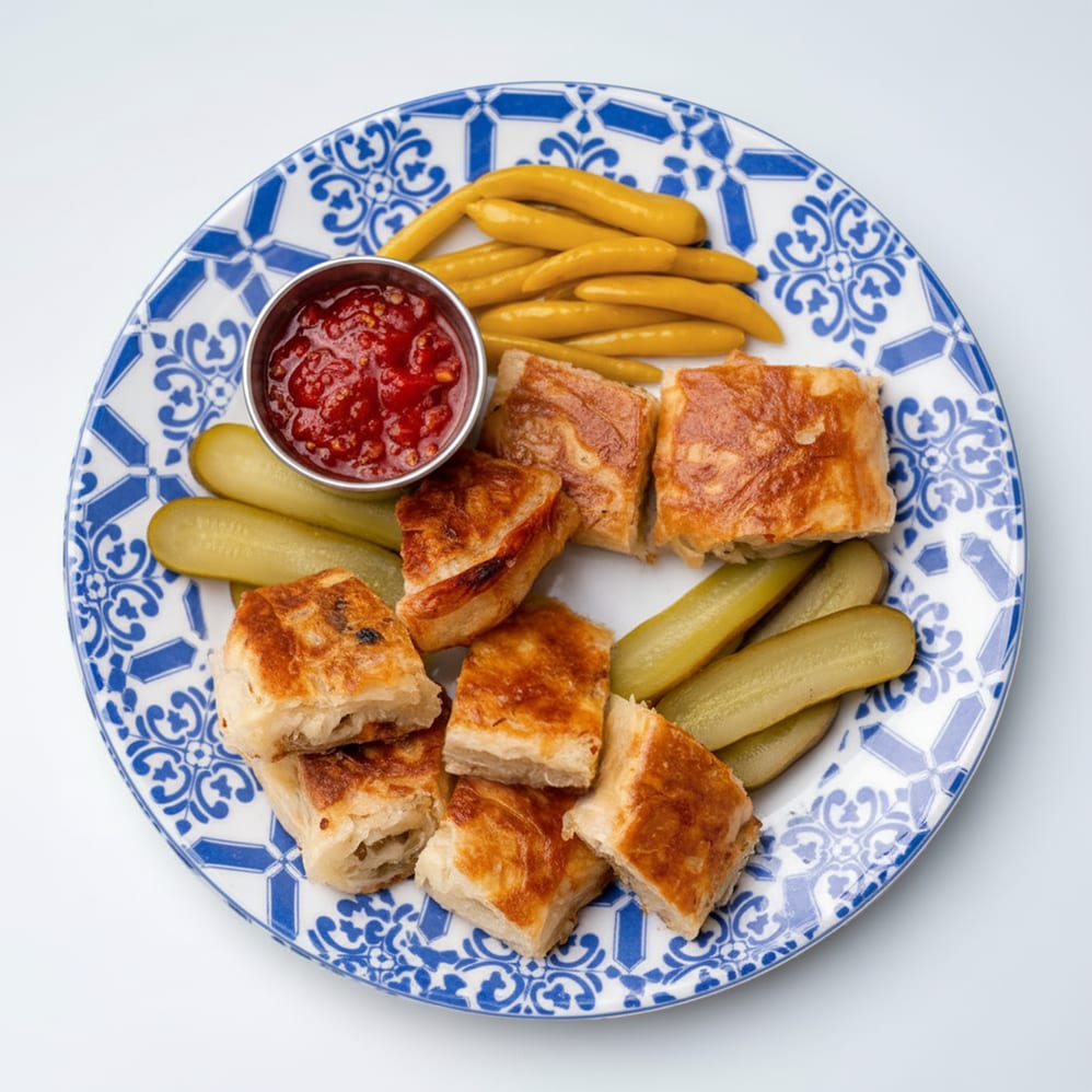 Sariyer Borek (with ground beef).