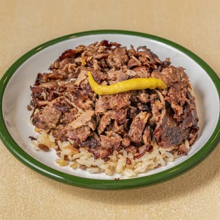 Kavurma over rice